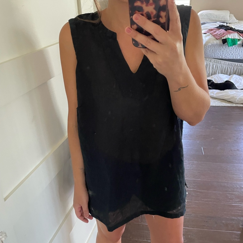 100% linen tunic